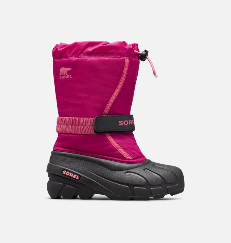 Sorel Barn Vinterkängor Rosa/Svarta - Youth Flurry™ - DET-367910